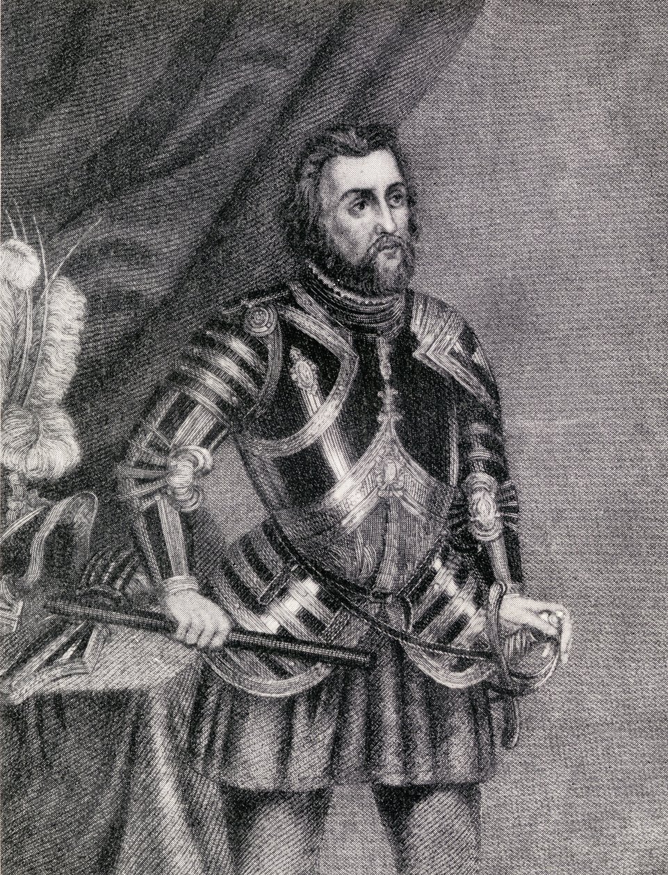 Hernan Cortes, Marques of the Valley of Oaxaca (1485-1547) av Spanish School