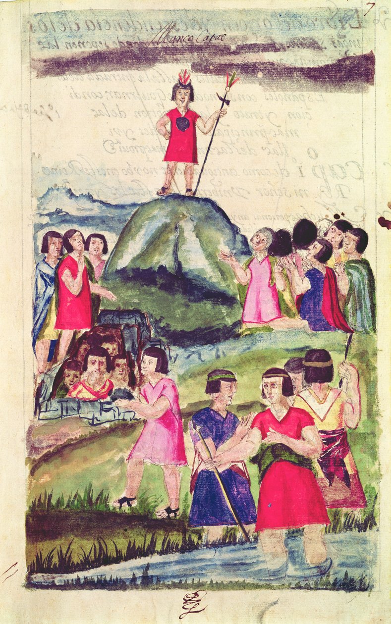 Illustrasjon av Manco Capac, fra 