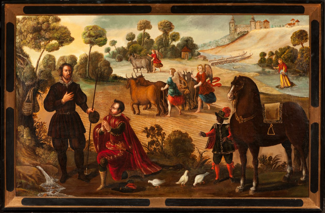 Mirakler av St. Isidore, ca. 1622 (maleri) av Spanish School
