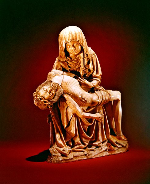 Pieta (se 391888 for detaljer) av Spanish School