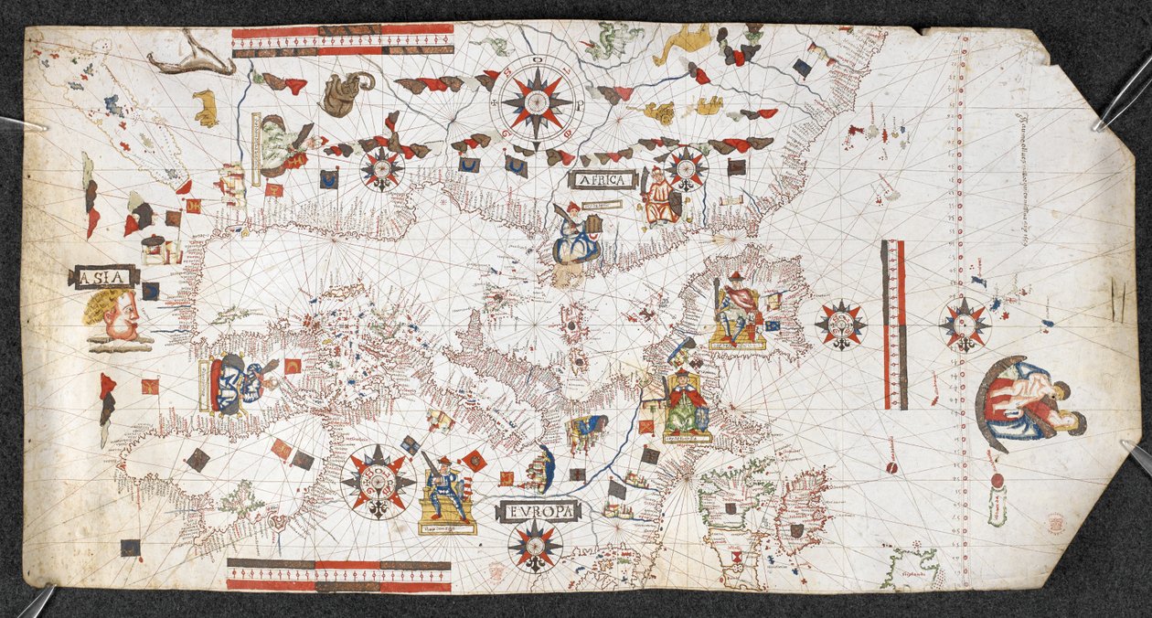 Portolan Chart, av Jaume Olives av Spanish School