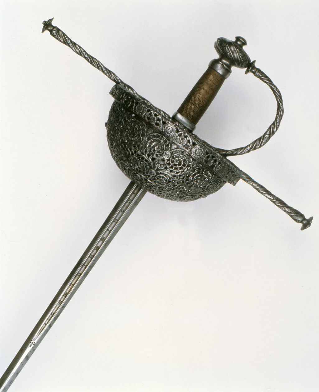 Rapier håndtak (stål) av Spanish School