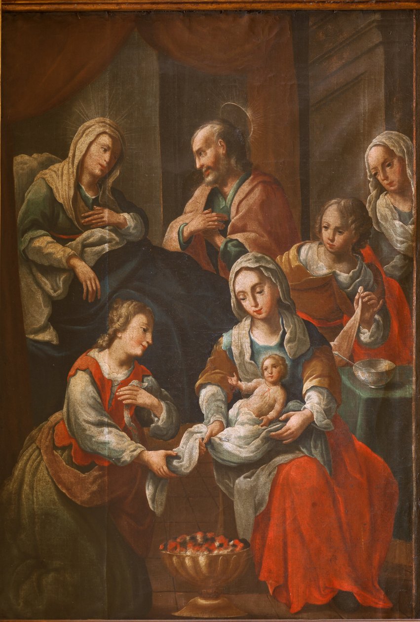Helligdom (Santuario de Queralt). Kirken. Interiør. Maleri. 1800-tallet av Spanish School
