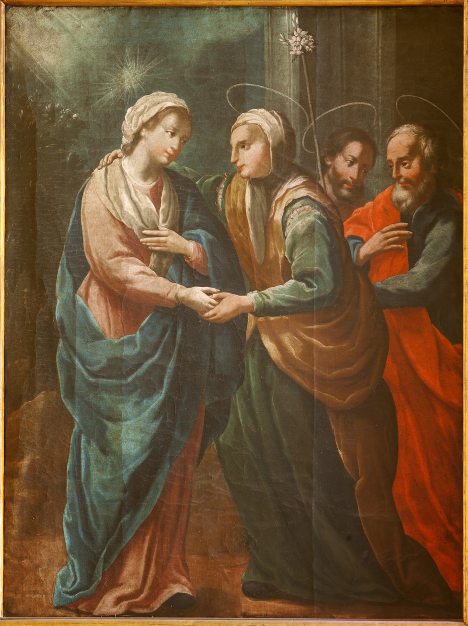 Helligdom (Santuario de Queralt). Kirken. Interiør. Maleri. 1800-tallet av Spanish School