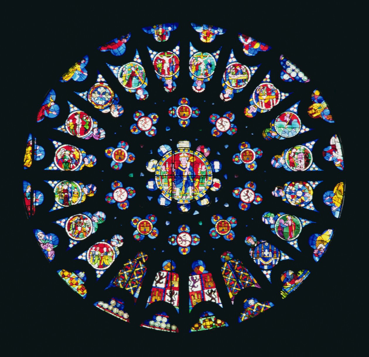Sørrosevindu, ca.1280 av Spanish School