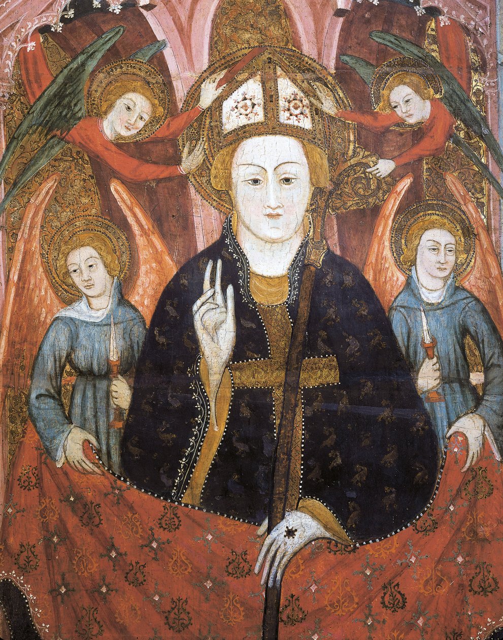 St Lazarus, retablo av St. Lasarus' liv av Spanish School