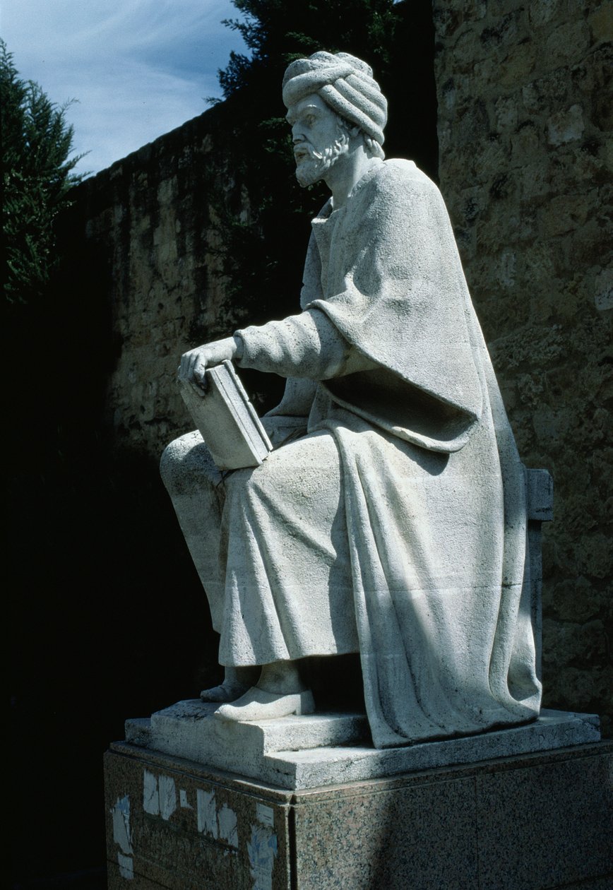 Statue av Averroes (Ibn Rushd) av Spanish School