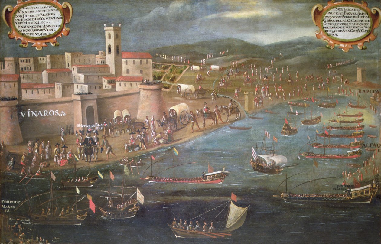 The Expulsion of the Moors (olje på lerret) av Spanish School