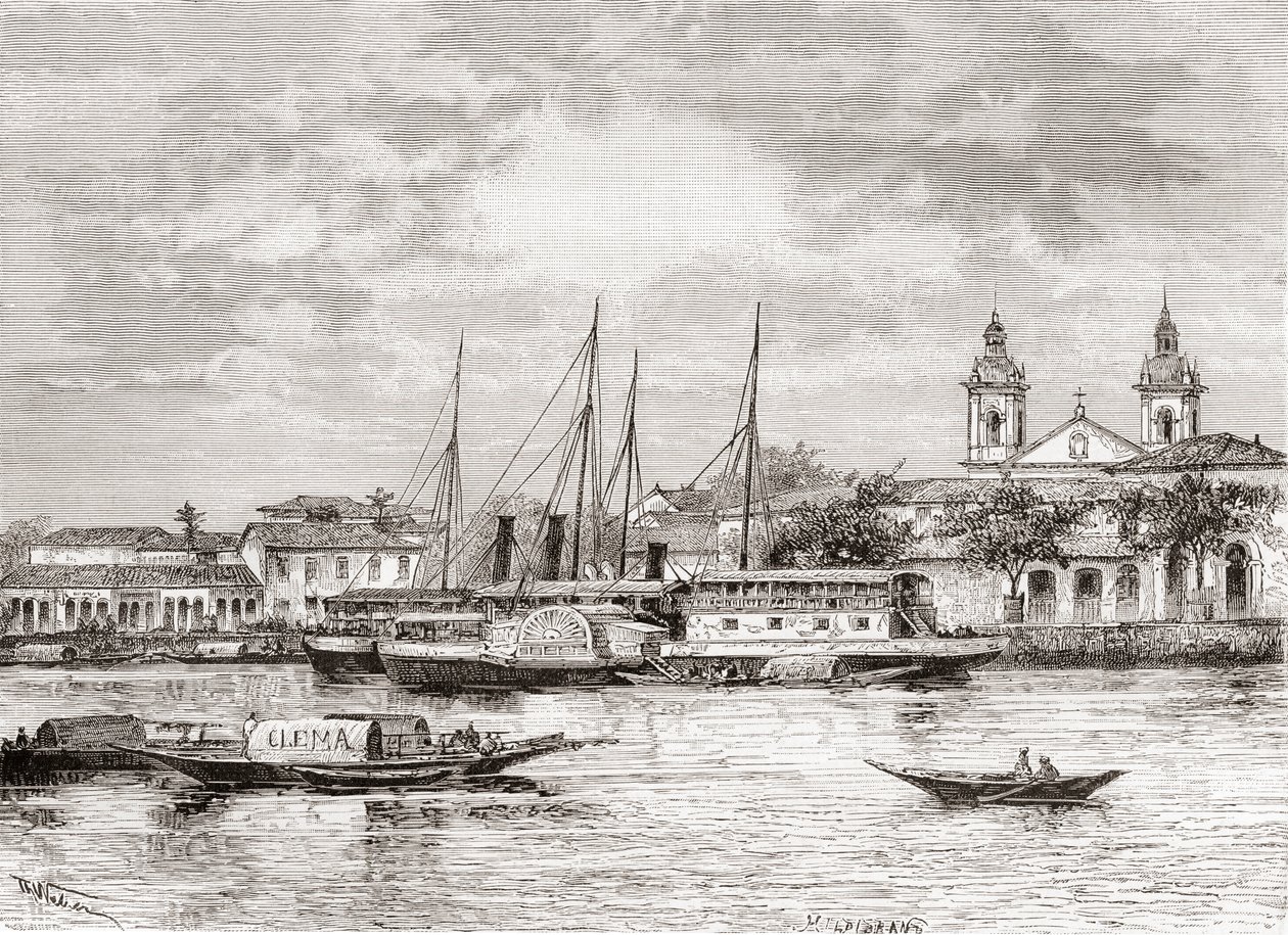 Havnen i Manaus, delstaten Amazonas, Nord-Brasil av Spanish School