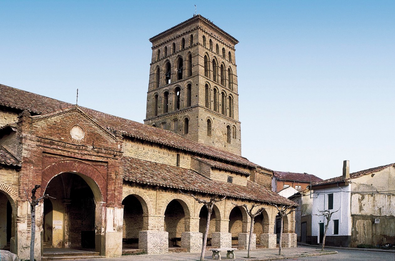 Utsikt over St. Lawrence-kirken, Spania av Spanish School