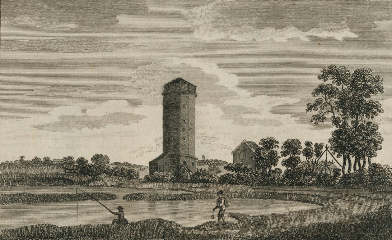 Et eldgammelt vanntårn, i Hampshire, 1786 av Sparrow