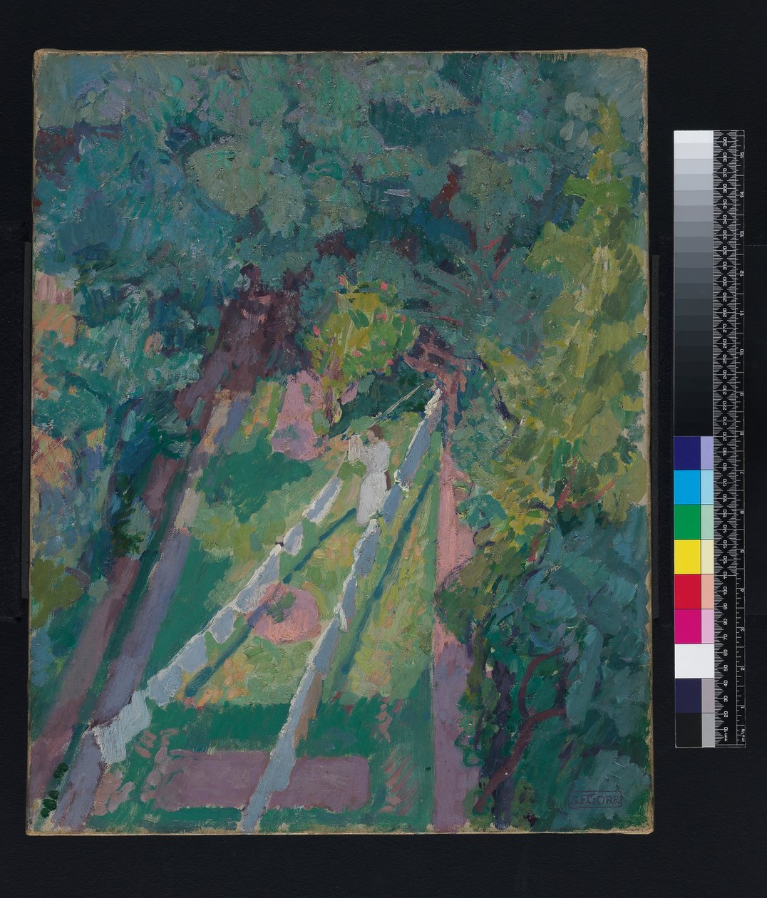Utsikt fra vinduet ved 6 Cambrian Road, Richmond, før 1914 av Spencer Frederick Gore