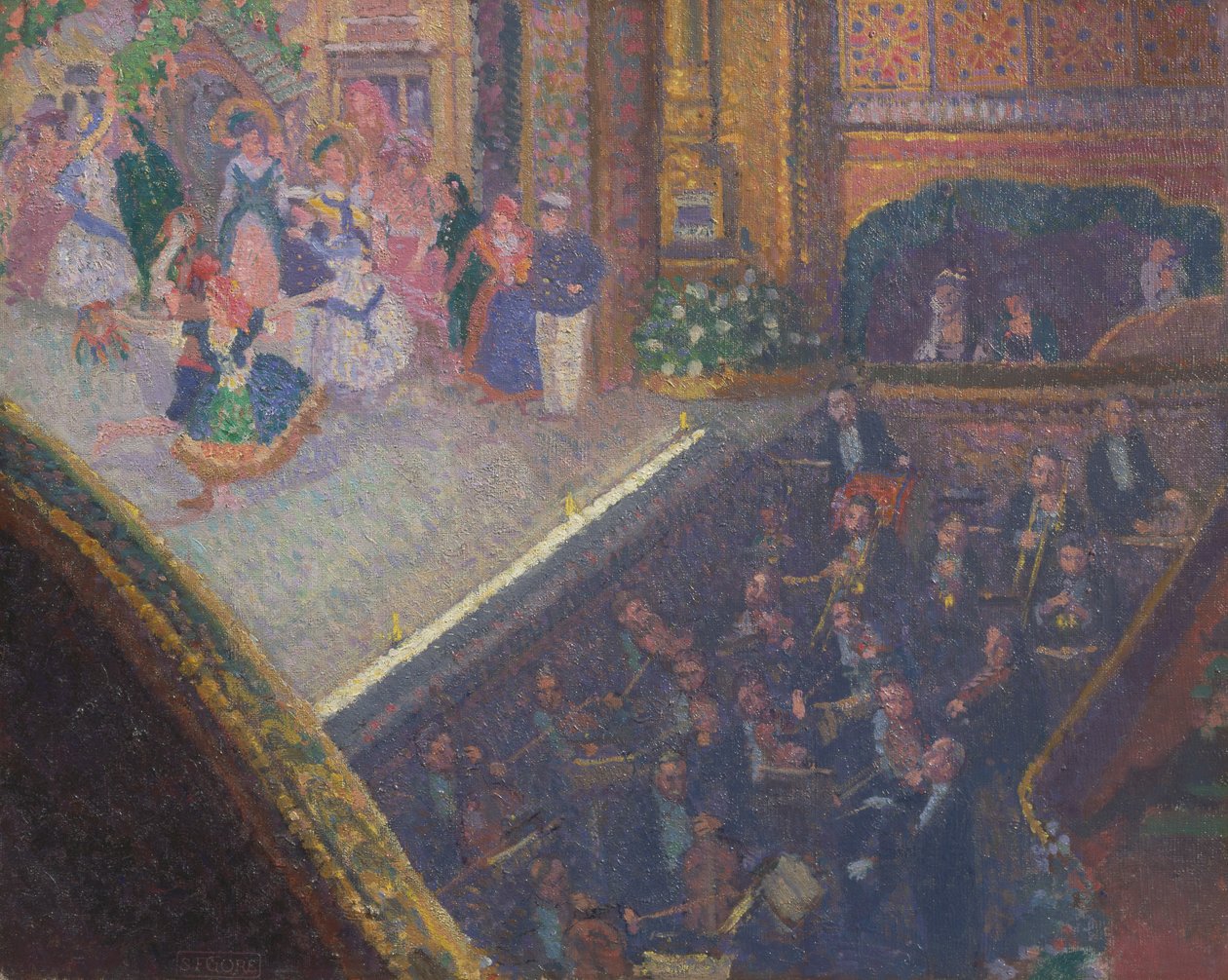 Ballettscene fra "On the Sands" av Spencer Frederick Gore