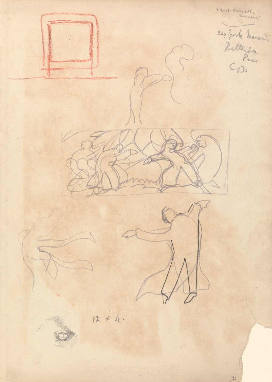 Cave of the Golden Calf: Study of Dancers av Spencer Frederick Gore