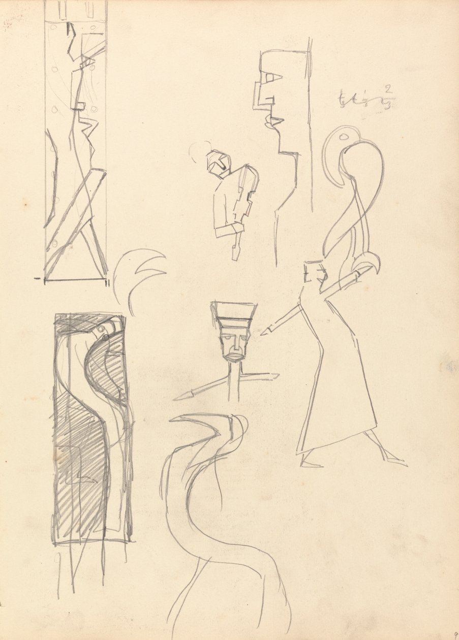 Cave of the Golden Calf: Studie av geometriske figurer av Spencer Frederick Gore