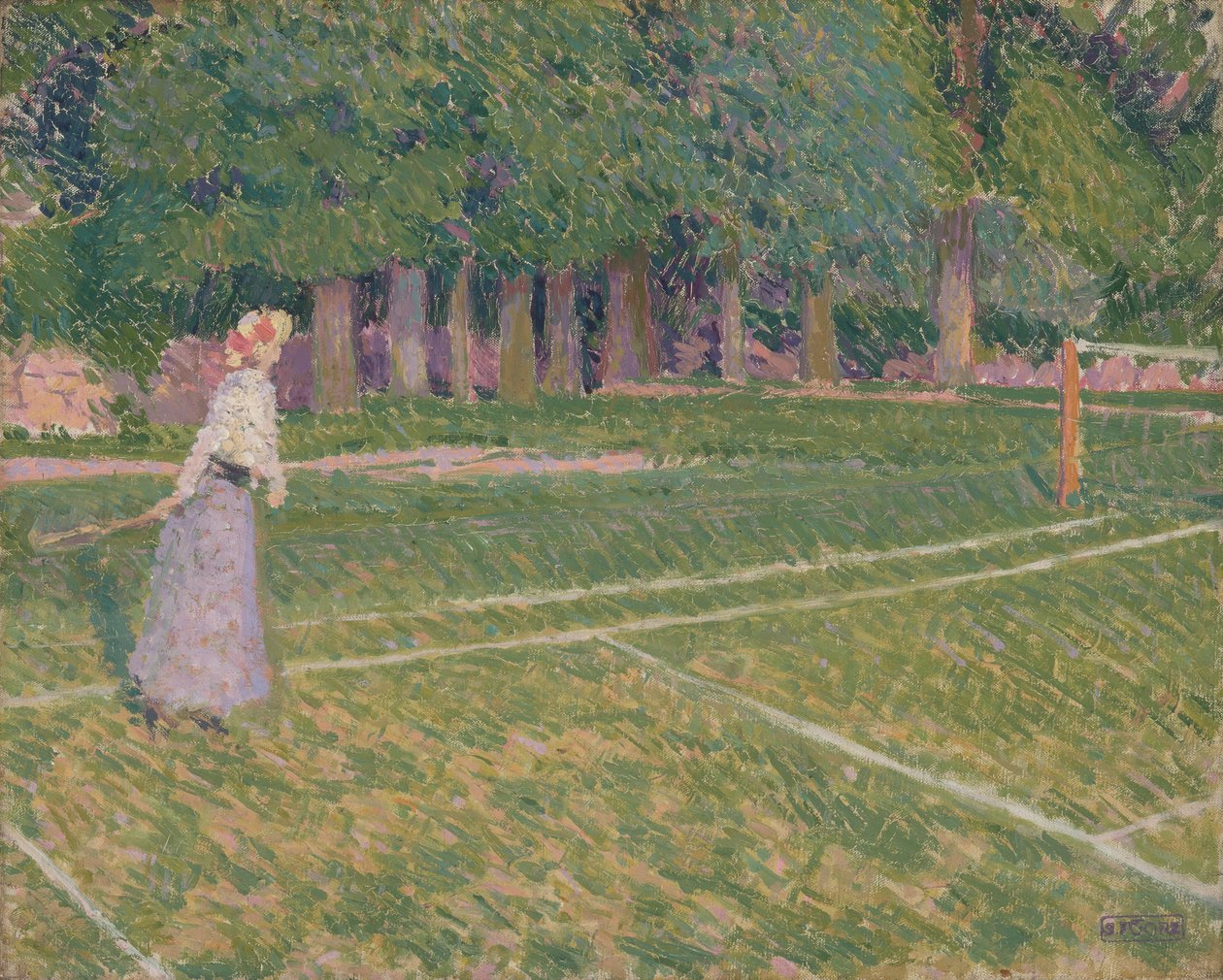 Tennis på Hertingfordbury av Spencer Frederick Gore