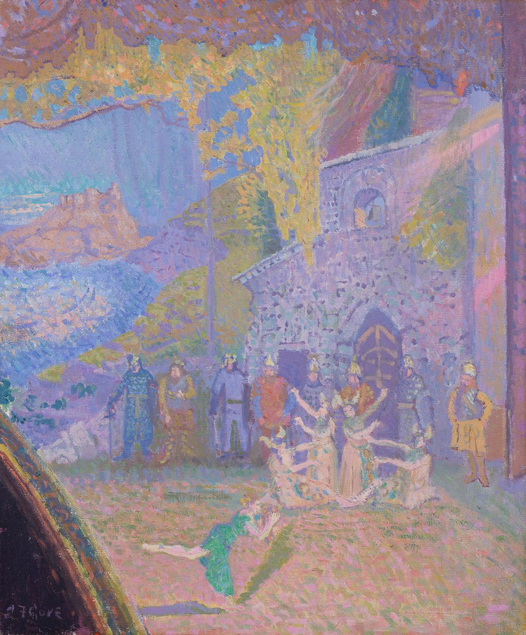 The Dance of the Spirit of Ireland, Alhambra Music Hall, 1910 av Spencer Frederick Gore