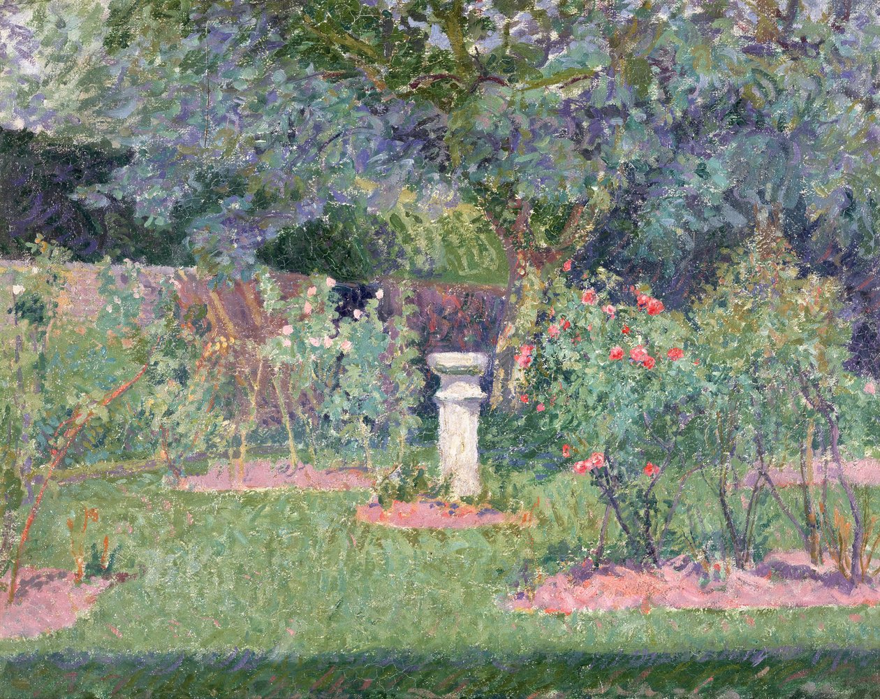 The Garden at Hertingfordbury, 1908 av Spencer Frederick Gore