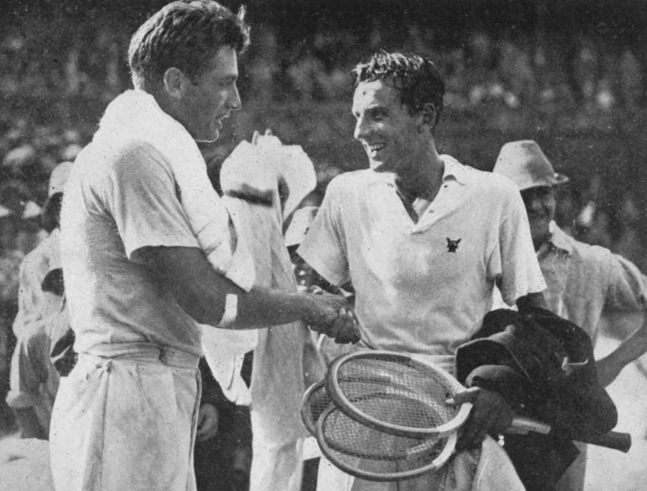 Fred Perry og FX Shields, 1934 av Sport and General