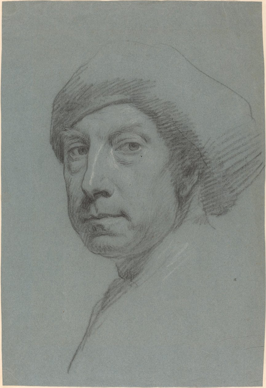 Selvportrett med turban av Sr. Jonathan Richardson