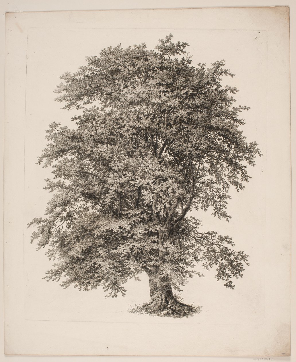 "Studier etter naturen med hensyn til landskapstegning av S.H. Petersen", nr. 2 av Søren Henrik Petersen
