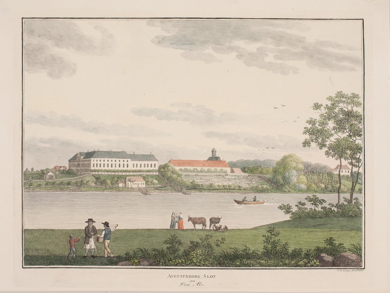 Augustenborg slott på øya Als av Søren L. Lange