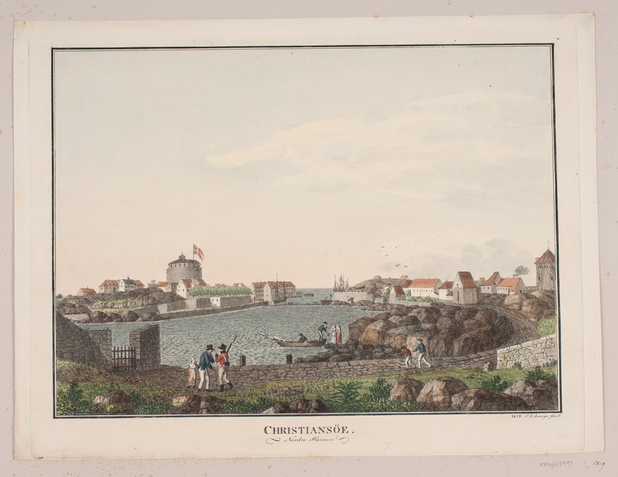Christiansø. Nordhavn av Søren L. Lange