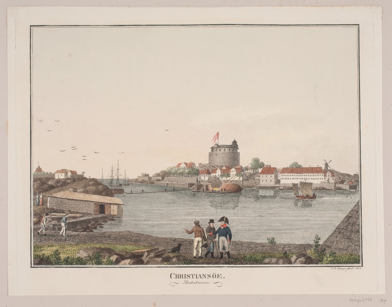 Christiansø. Sør havn av Søren L. Lange