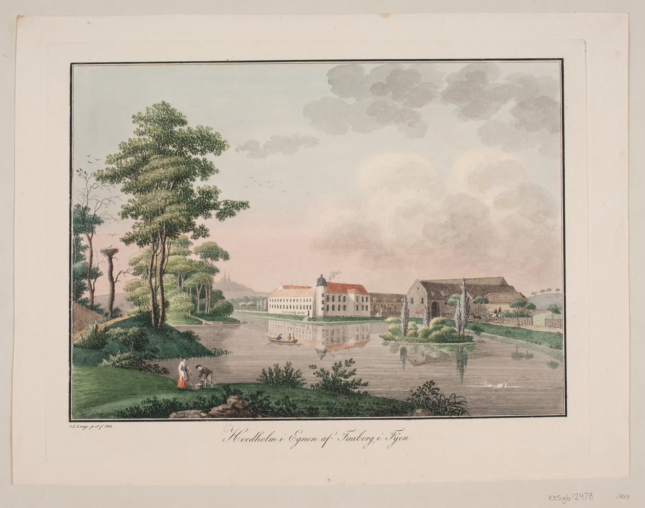 Hvedholm i området Faaborg på Fyn av Søren L. Lange
