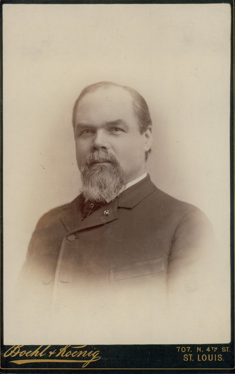 Byste portrett av Hugo M. Starkloff av St. Louis Boehl and Koenig