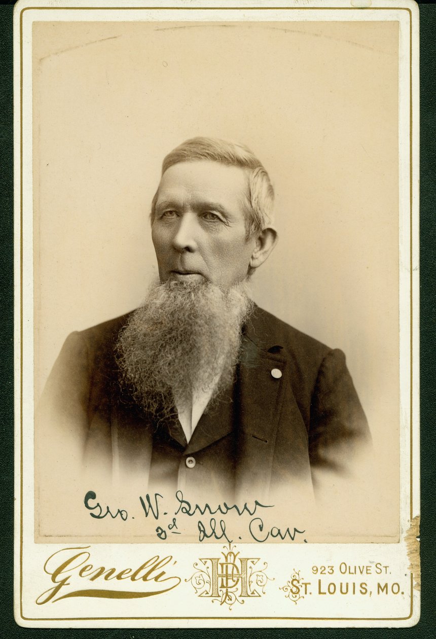 Formelt byste portrett av George W. Snow av St. Louis Genelli