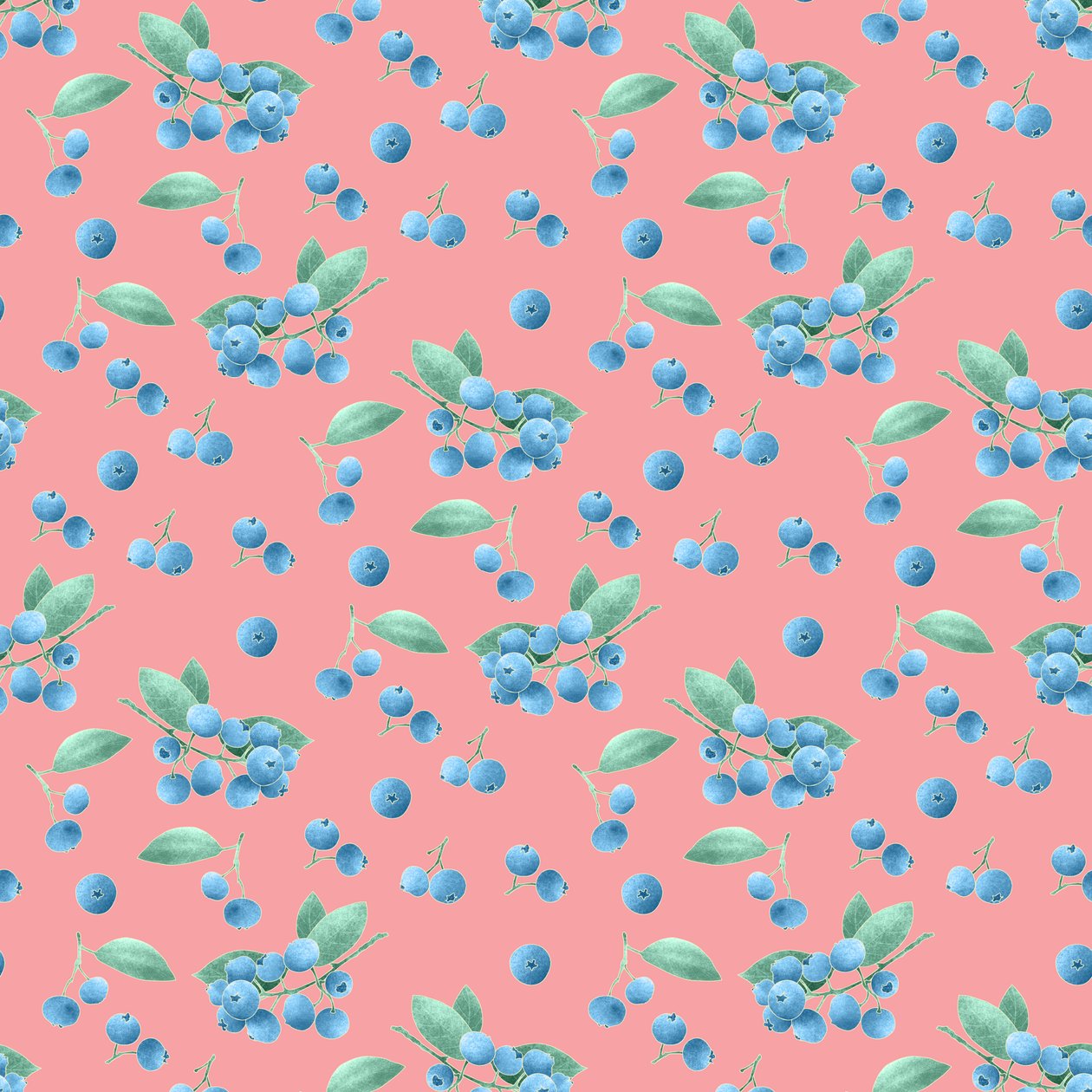 Huckleberry-mønster, 2021 (grafittblyant og digital) av Stacy Hsu