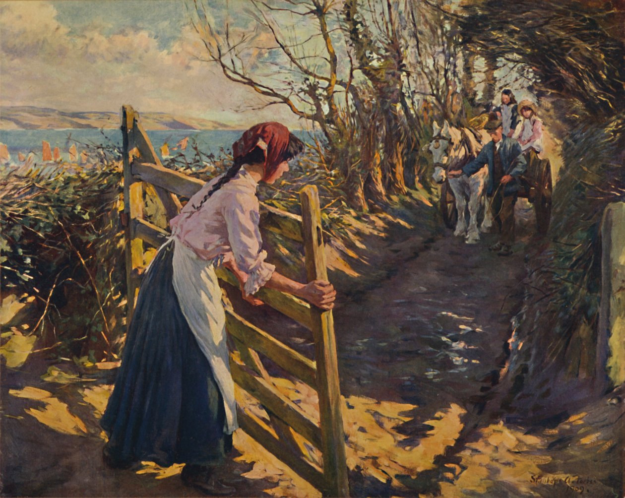 Februar solskinn, 1909. av Elizabeth Adela Stanhope Forbes