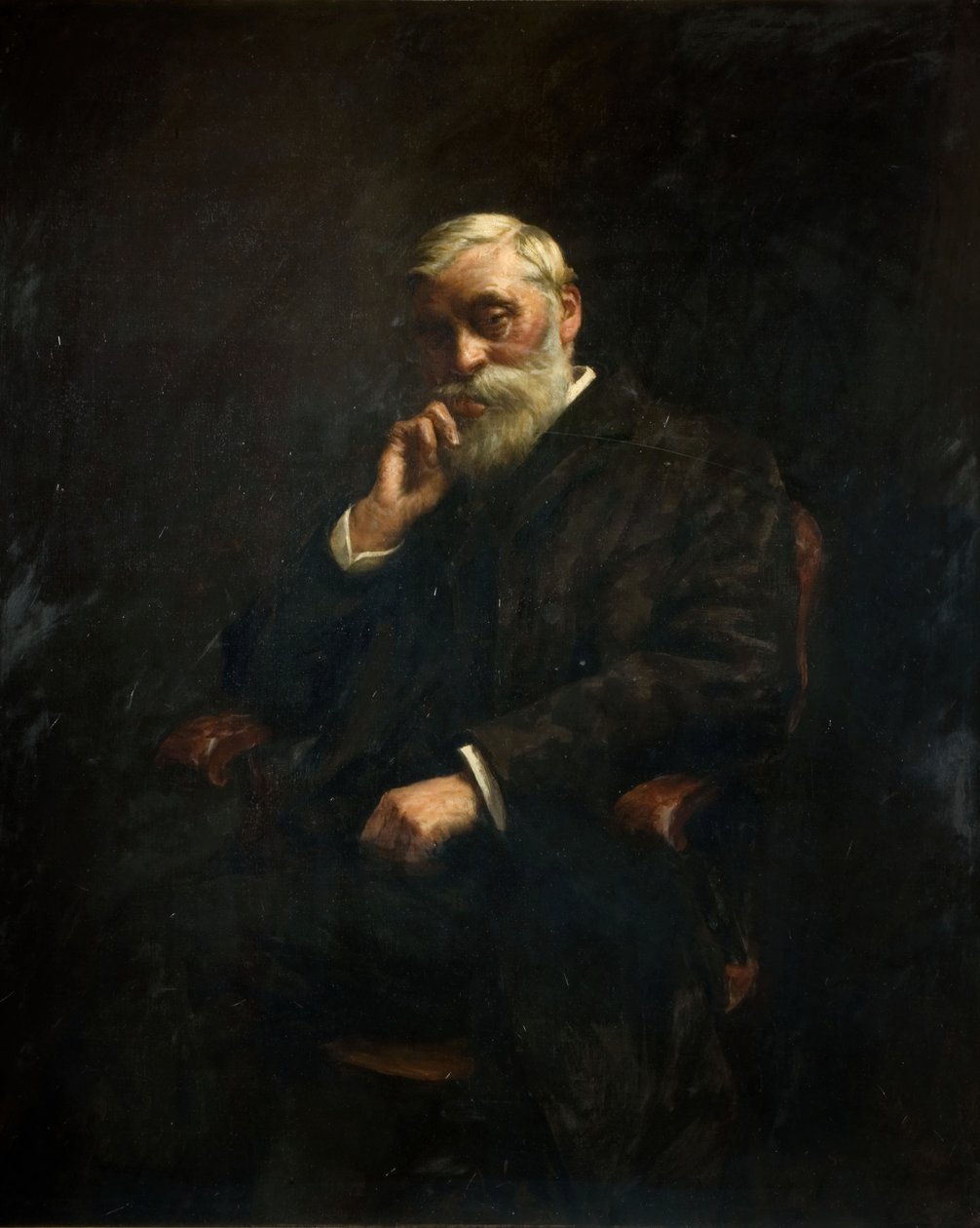 Portrett av rådmann GJ Johnson 1826-1912, 1895. av Stanhope A Forbes
