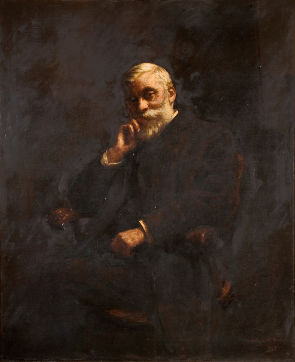 Portrett av Alderman G J Johnson 1826-1912, 1895. av Stanhope A Forbes