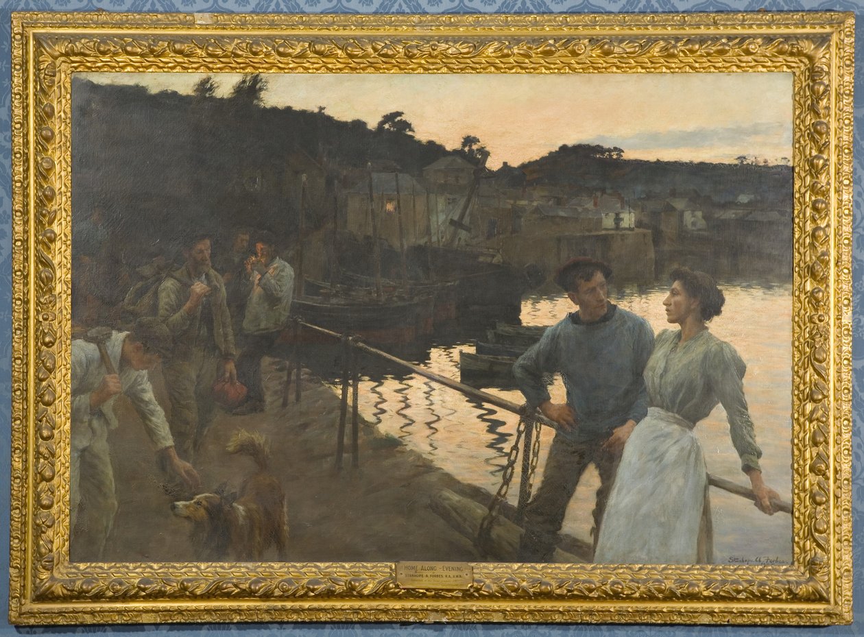 Hjemme-med, kveld av Stanhope Alexander Forbes