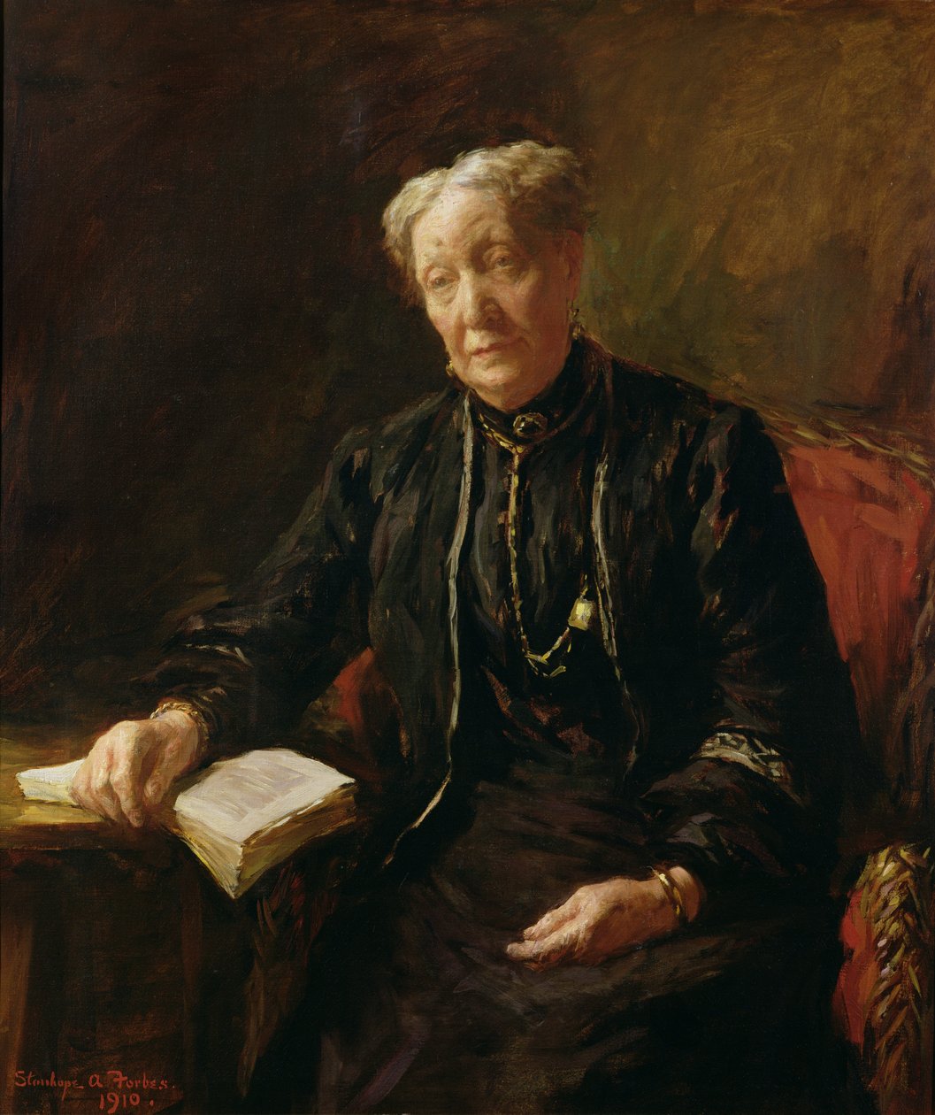 Fru Forbes, kunstnerens mor av Stanhope Alexander Forbes