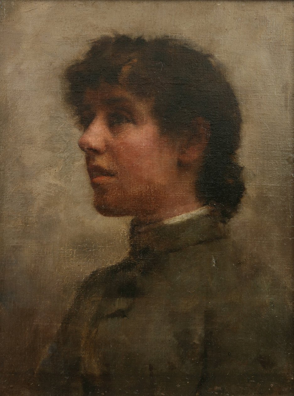 Portrett av Elizabeth Forbes, kunstnerens kone av Stanhope Alexander Forbes