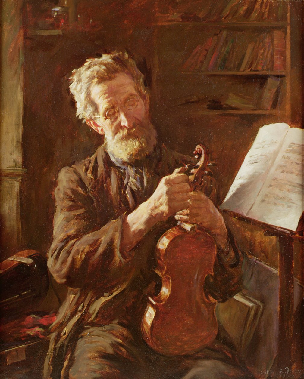 E-strengen (olje på lerret) av Stanhope Alexander Forbes