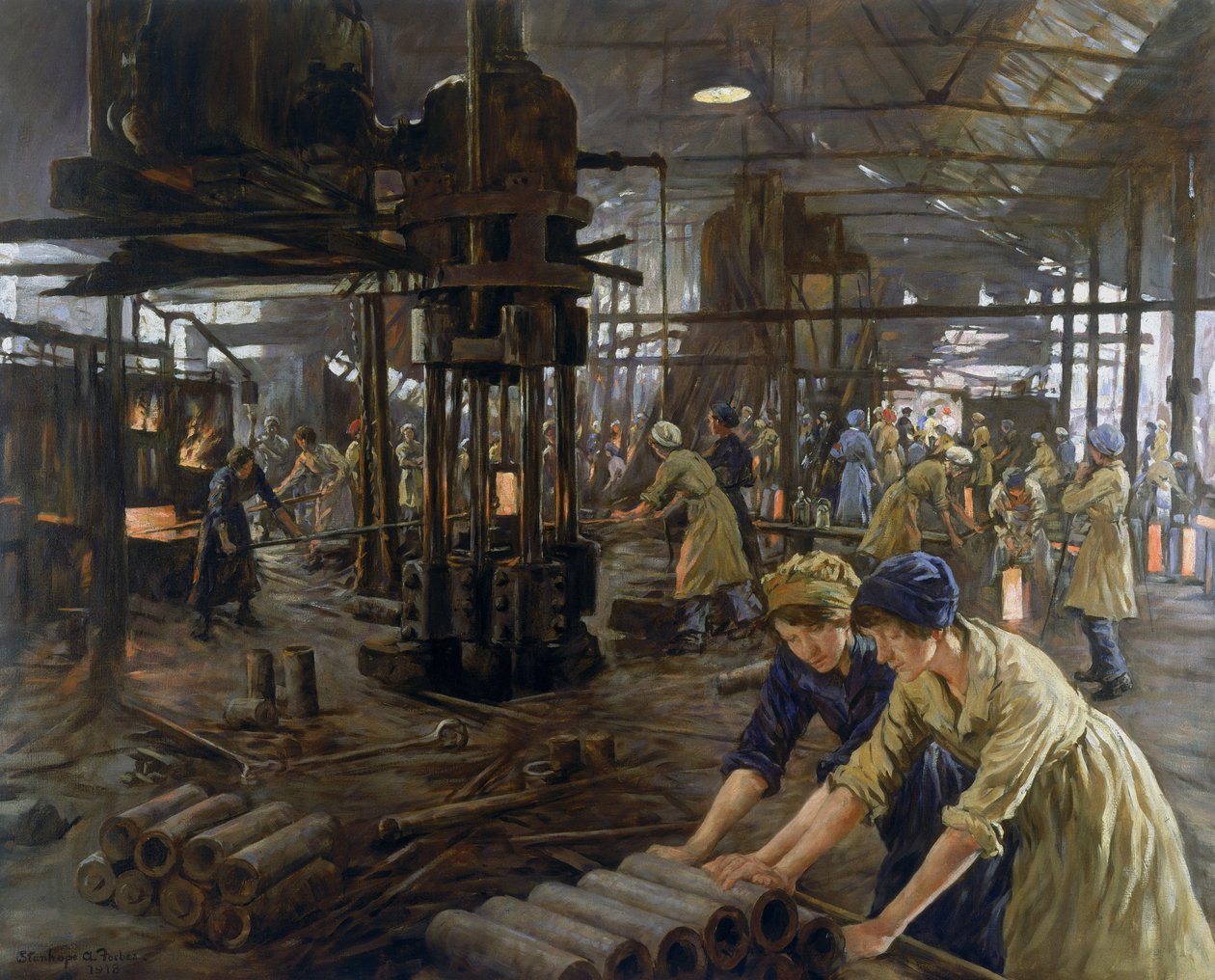 The Munition Girls, 1918 av Stanhope Alexander Forbes