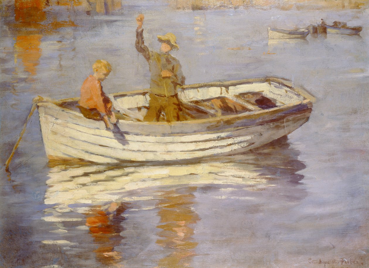 The Young Fishermen (olje) av Stanhope Alexander Forbes