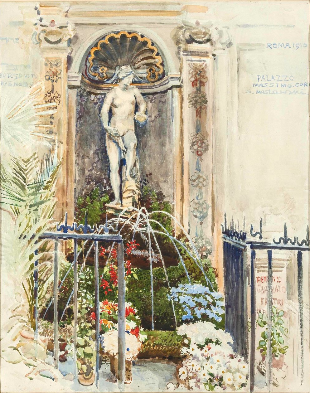 Fontene på Palazzo Massimo i Roma av Stanisaw Masowski