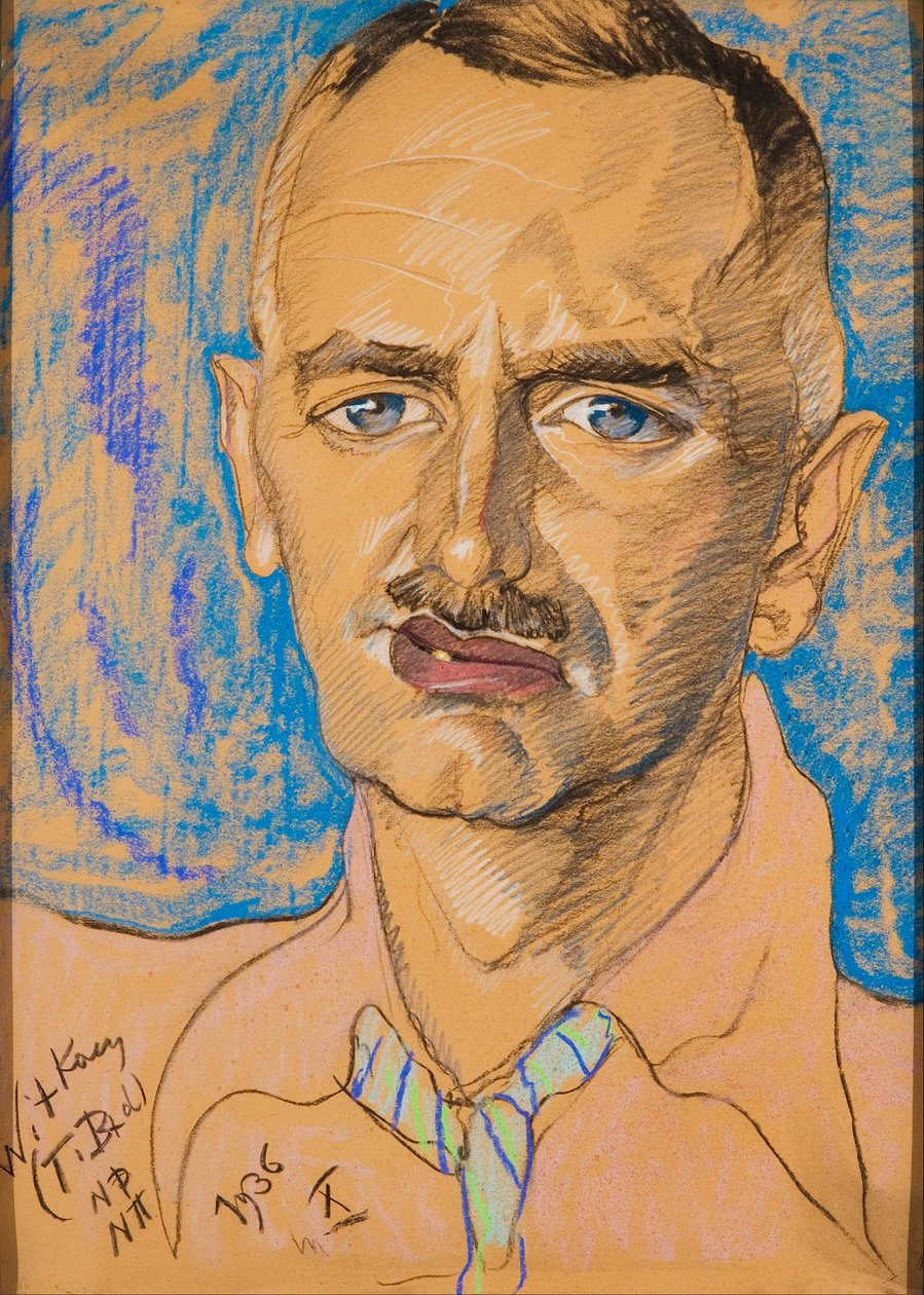 Portrett av Mieczysław Gajewicz av Stanislaw Ignacy Witkiewicz
