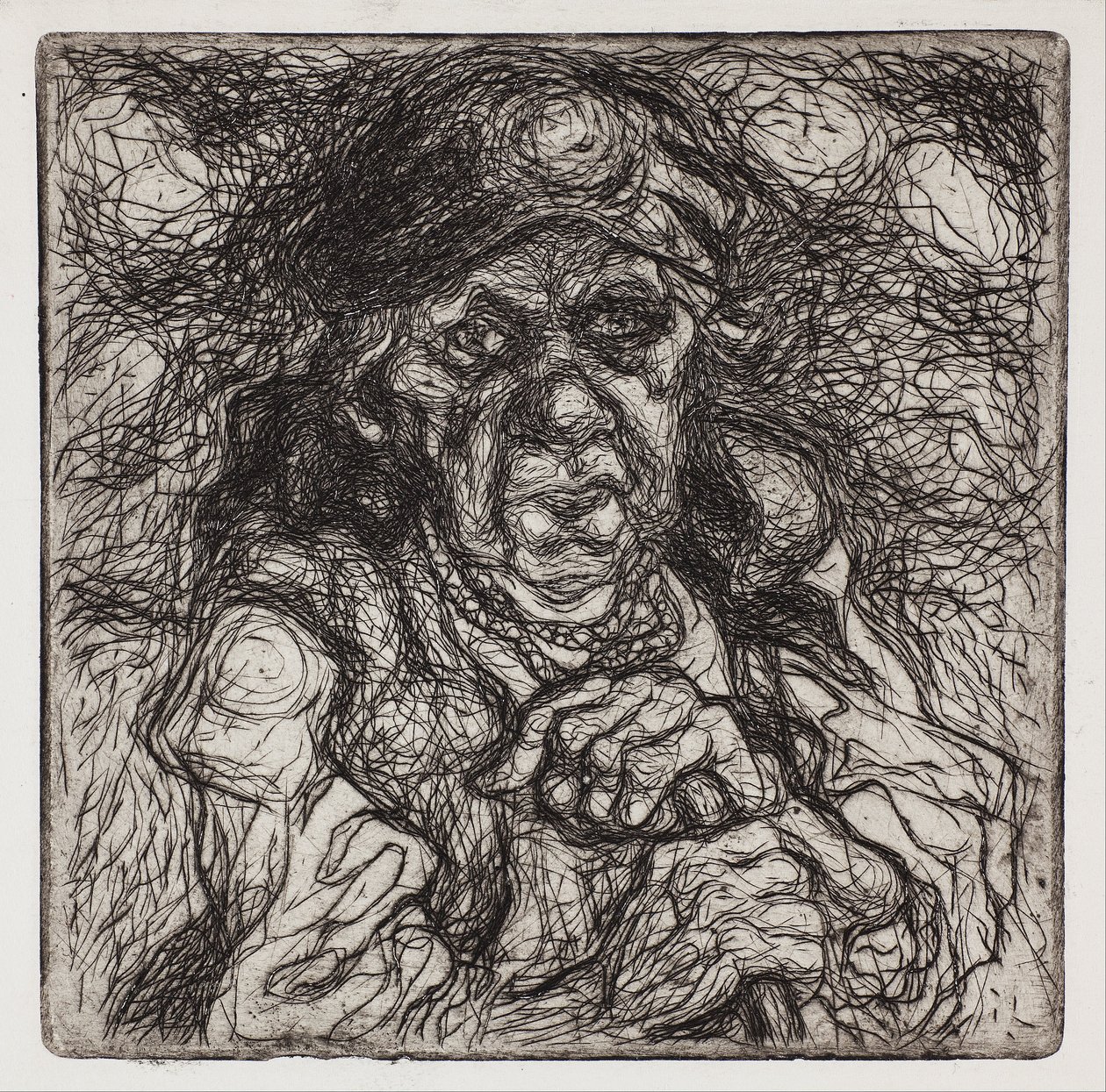 Gammel bondekvinne av Stanisław Osostowicz