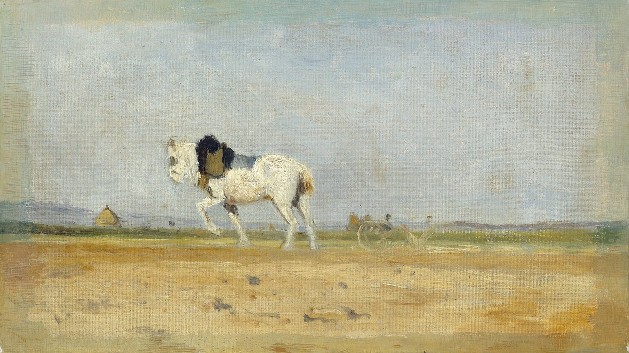 A Plow Horse in a Field, 18701874.    1161937   no       norwegian Successfully Translated  Original: Lage de pierre, Un festin (Des hommes prehistoriques mangent un mammouth autour dun feu) - The Stone Age, A Feast - Peinture de Viktor Mikhaylovich Vasnet av Stanislas Lepine
