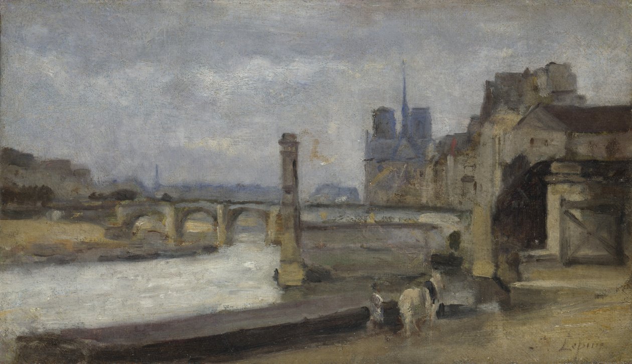 Pont de la Tournelle, Paris, 1862-1864 av Stanislas Lepine