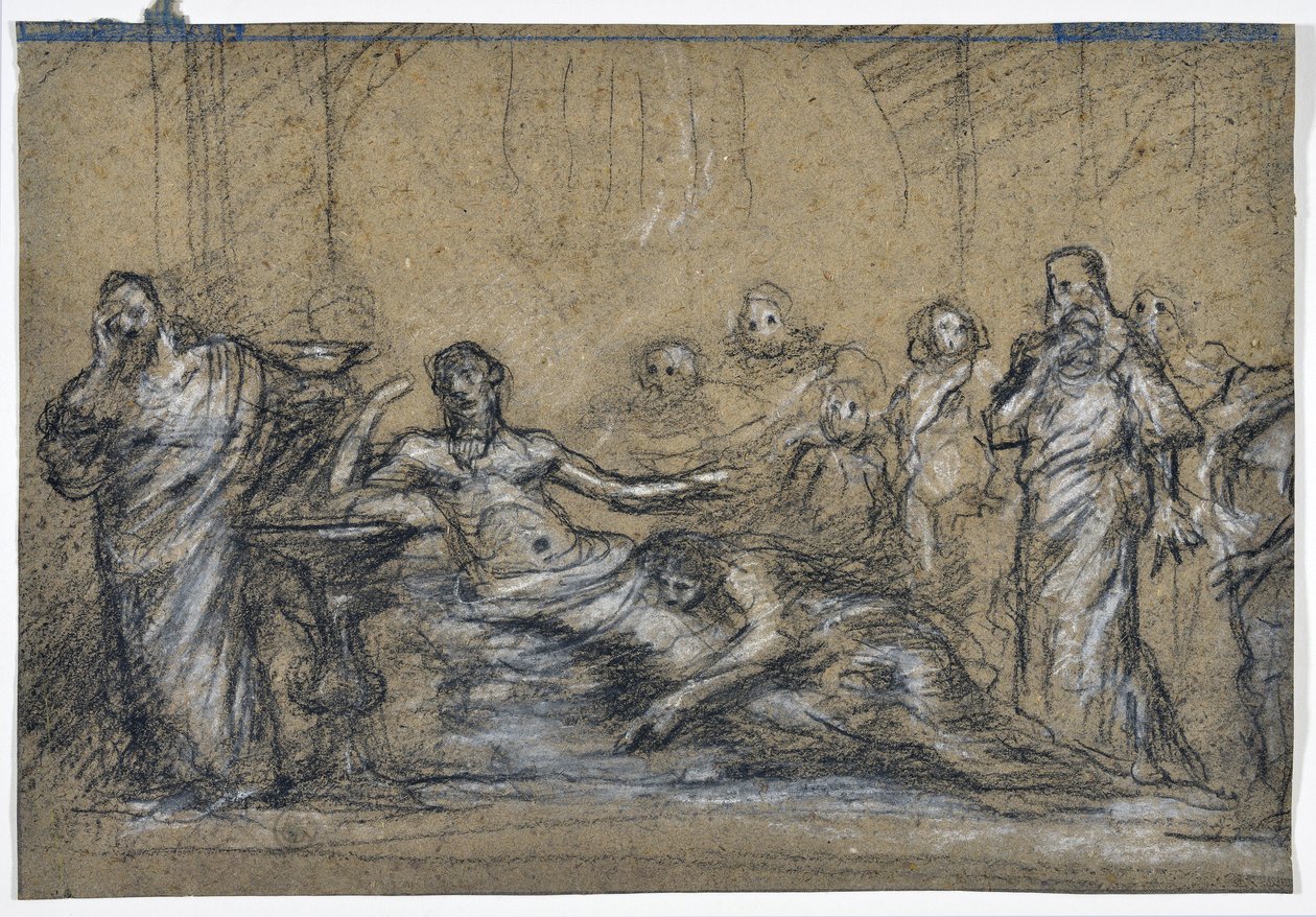 Ancient Scene Study (tegning) av Stanislas Torrents y de Amat