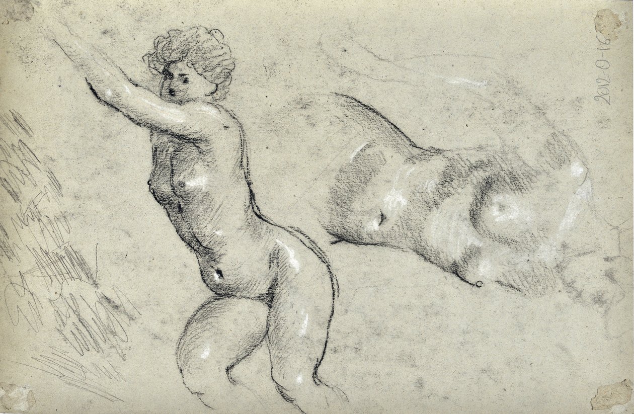 Studie av kvinner (tegning) av Stanislas Torrents y de Amat