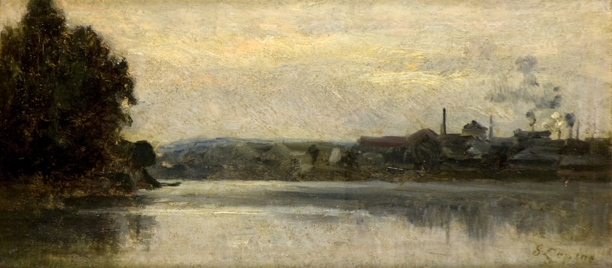 Landskap av Stanislas Victor Edouard Lepine