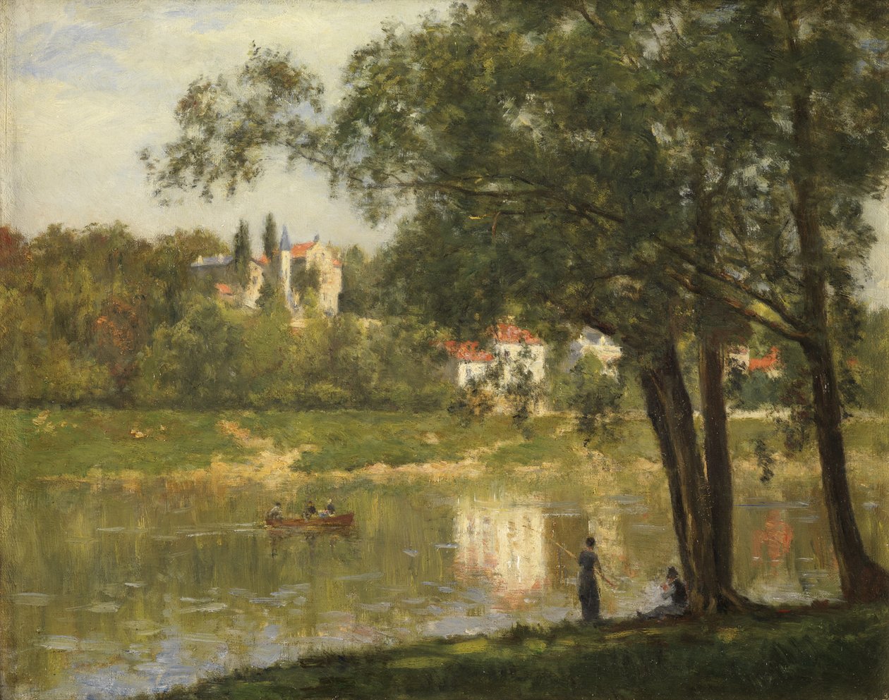Øya La Grande Jatte, ca. 1877-82 av Stanislas Victor Edouard Lepine